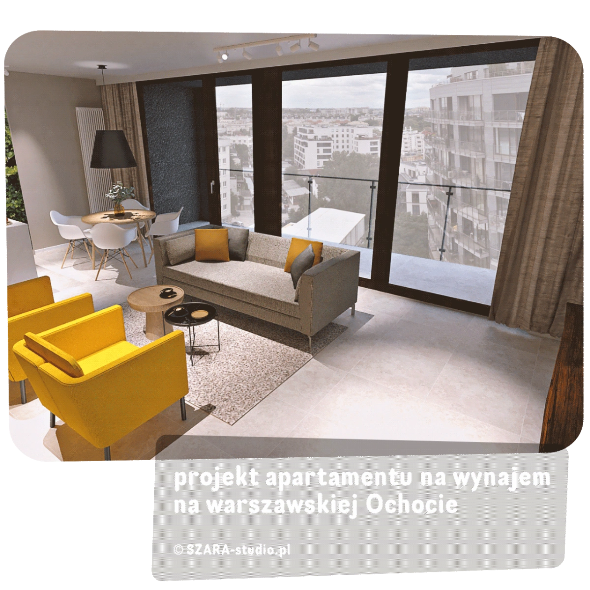 Architekt wnętrz – inwestycja, która się opłaca. Projekt wnętrz apartamentu na wynajem na warszawskiej Ochocie.