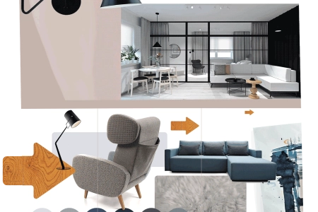 Moodboard jest bezcennym narzędziem w pracy architektów wnętrz. Wszak jeden obraz wart jest tysiąca słów!