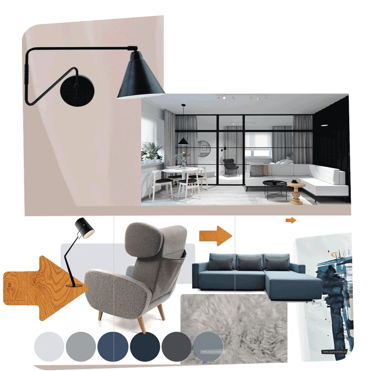 Moodboard jest bezcennym narzędziem w pracy architektów wnętrz. Wszak jeden obraz wart jest tysiąca słów!